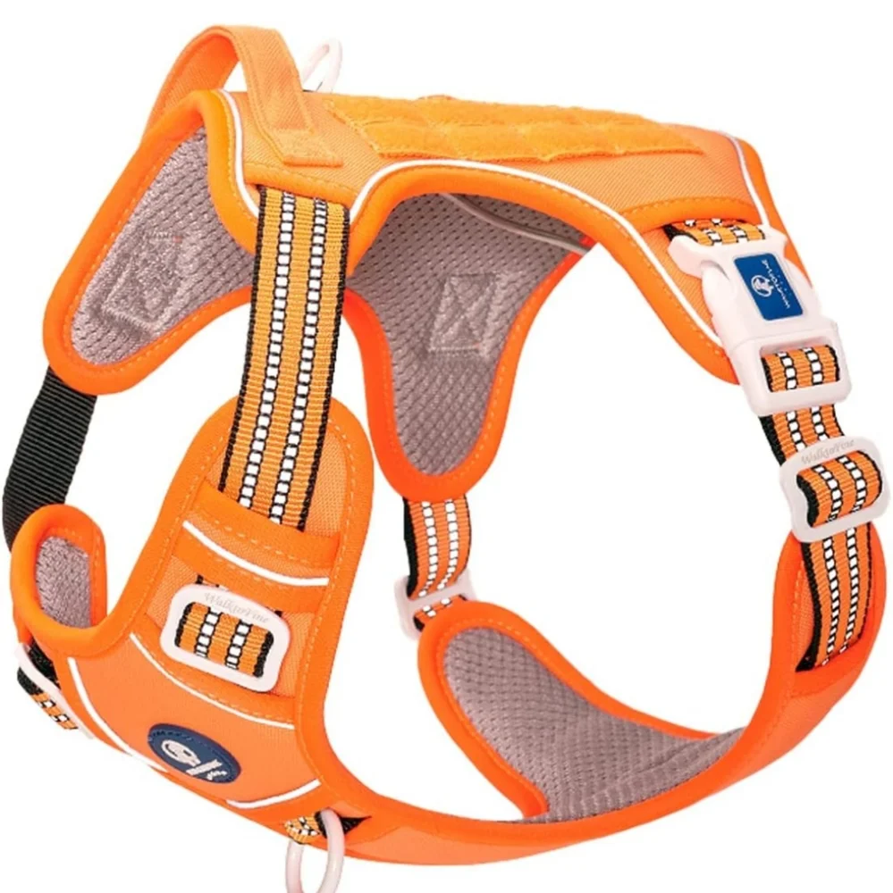 Dog Harness Adjustable No-Pull Harness Reflective Working Training Tactical, M - Picture 1 of 9